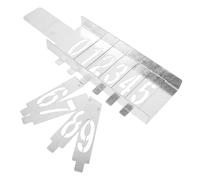 Iron Hollow Number Stencil 6-Slot Template for Wall Mailbox