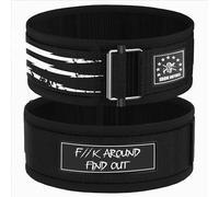 Iron Infidel EVA Weight Lifting Belt - 4" Wide Self Locking Gym Belt for Men & Women, Foam Core Support for Squatting, Deadlifting, Powerlifting, Workout, Fitness & Crossfit (FAFO, M)
