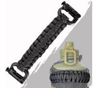 Iron Infidel Paracord Handle for Battle Bottle (Solid, Black)