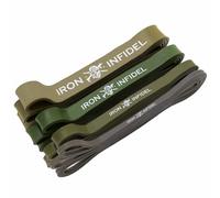 Iron Infidel Pull Up Assistance Bands for Working Out - Resistance Bands Set for Men, Exercise, Workout, Fitness, Strength, Weightlifting, Training, Powerlifting, Stretch, Crossfit WOD (4 Band Set)