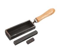 Iron Ingot Mold with Wooden Handle for Melting and Casting Gold Silver Copper Iron Mold Tool for DIY Metal Smelting Compact and Portable Design