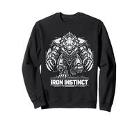 Iron Instinct Cyber Wolf Shirt Mech Hunter Design Robot Wolf Sweatshirt