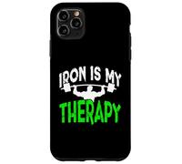 Iron is My Therapy Gym Motivation Workout Lifting Design Case for iPhone 11 Pro Max