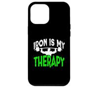 Iron is My Therapy Gym Motivation Workout Lifting Design Case for iPhone 12 Pro Max