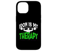 Iron is My Therapy Gym Motivation Workout Lifting Design Case for iPhone 14