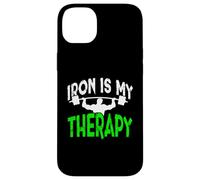 Iron is My Therapy Gym Motivation Workout Lifting Design Case for iPhone 14 Plus