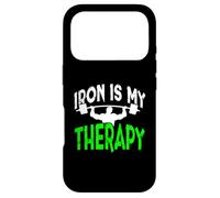 Iron is My Therapy Gym Motivation Workout Lifting Design Case for iPhone 17 Pro