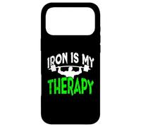 Iron is My Therapy Gym Motivation Workout Lifting Design Case for iPhone 17 Pro Max