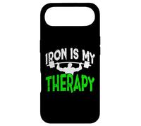Iron is My Therapy Gym Motivation Workout Lifting Design Case for iPhone Air