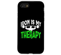 Iron is My Therapy Gym Motivation Workout Lifting Design Case for iPhone SE (2020) / 7/8