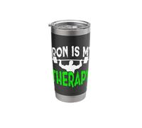 Iron is My Therapy Gym Motivation Workout Lifting Design Stainless Steel Insulated Tumbler