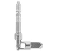 Iron Jack Direction Joint for Trailer Jacks and Vehicle Lifting | 130mm Cardan Shaft, Release Valve and Ball Seal, Silver Finish for Roadside Tire Changes and Repair Shops