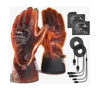 IRON JIA'S Heated Motorcycle Gloves Men Winter 2025 New 3000 mAh USB Charging 2-in-1 Charging Cable Touchscreen Compatible Water and Windproof Suitable for Riding Skiing-L