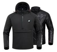 IRON JIA'S Motorcycle Jacket Men's Winter Removable Inner Lining CE Protective Armour Waterproof Windproof and Cold-Resistant Motorcycle Jacket M