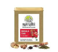 Iron Kettle Masala Chai | Premium Assam CTC tea blended with natural spices for strong & spicy sweet flavor | Sourced exclusively from small tea growers with higher fine leaf count | 25 Tea bags