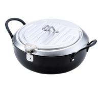 Iron lid with deep fryer 24cm TM-9090 (Japan import / The package and the manual are written in Japanese)