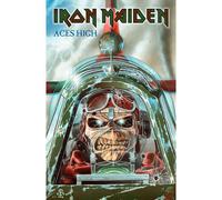 Iron Maiden Aces High Textile Poster in Black | Size: A2 Iron Maiden Black A2
