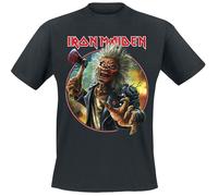 Iron Maiden Axe Eddie Circle T-Shirt black M