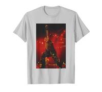 Iron Maiden Bruce Dickinson Live by Andy Willsher T-Shirt, Men, Silver Grey, 3X-Large
