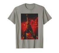 Iron Maiden Bruce Dickinson Live by Andy Willsher T-Shirt, Men, Slate Grey, Large