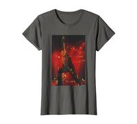 Iron Maiden Bruce Dickinson Live by Andy Willsher T-Shirt, Women, Asphalt Grey, 3X-Large