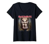 Iron Maiden - Candle Finger Eddie V-Neck T-Shirt