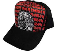 Rock Off Officially Licensed Products Iron Maiden Eddie Logo Repeat Baseball Cap One Size