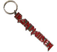 Iron Maiden Classic Band Logo Keyring in Red Iron Maiden Red One Size