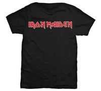 Iron Maiden Classic Band Logo T-Shirt in Black | Size: Large Iron Maiden Black L