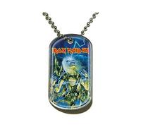 IRON MAIDEN DOG TAG / Militärische Erkennungsmarke / Kettenanhänger - IRON MAIDEN LIVE AFTER DEATH DOG TAG / Militärische Erkennungsmarke / Kettenanhänger