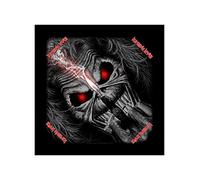 Iron Maiden Eddie Candle Finger Bandana Schwarz