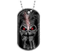 Iron Maiden Eddie Candle Finger Official Dog Tag