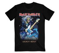Iron Maiden 'Eddie On Bass' (Black) T-Shirt (Small)