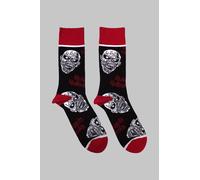 Iron Maiden Eddie Skulls Ankle Socks in Black Iron Maiden Black One Size