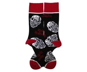 Iron Maiden Eddie Skulls Band Logo Ankle Socks