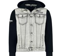 Iron Maiden EMP Signature Collection Denim Jacket light grey black S