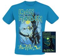Iron Maiden Fear Of The Dark - Glow In The Dark T-shirt blue L