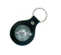 Iron Maiden Final Frontier Icon Leather Fob Keyring Keychain One Size