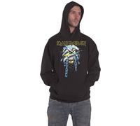 Iron Maiden Hoodie Powerslave Band Logo new Official Mens Black Pullover