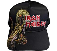 Iron Maiden Killers Album Cap Unisex Adult Cotton Baseball Cap, Flat Brim, Adjustable, Officially Licensed with Eddie Artwork