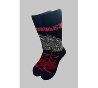 Rock Off officially licensed products Him Heartagram Band Logo Ankle Socks Size UK Size 7-11, Black, UK Size 7-11