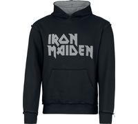 Iron Maiden Logo Hoodie black grey L