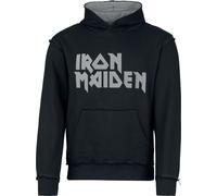 Iron Maiden Logo Hoodie black grey M