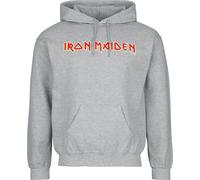 Iron Maiden Logo Hoodie grey M