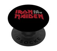 Iron Maiden Logos On Black PopSockets Adhesive PopGrip
