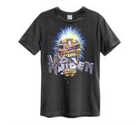 IRON MAIDEN - MAIDEN CHOMP AMPLIFIED X LARGE VINTAGE CHARCOAL - T-shirt