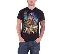 Iron Maiden Men Somewhere Back in Time Short Sleeve T-Shirt, Black, Medium