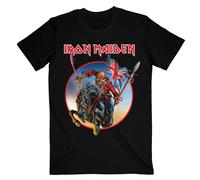 Iron Maiden Men's Euro Tour Back Print T-Shirt in Black | Size: Large Iron Maiden Black L