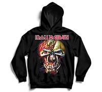 Iron Maiden Men's Final Frontier Big Head Sweatshirt, Black, X-Large