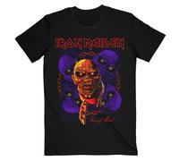 Iron Maiden Men's Piece Of Mind Multi Head Eddie Cotton T-Shirt in Black | Size: Large Iron Maiden Black L